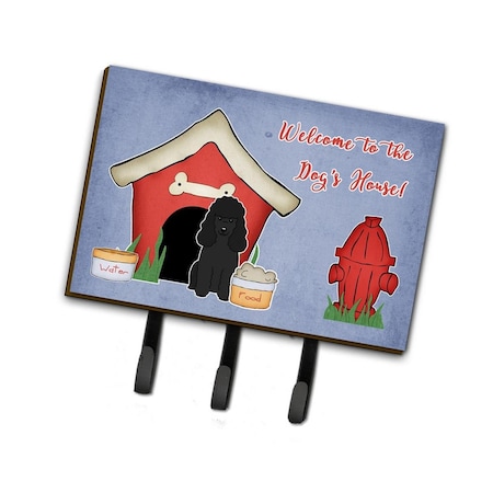 Carolines Treasures Dog House Collection Poodle Black Leash or Key Holder BB2825TH68